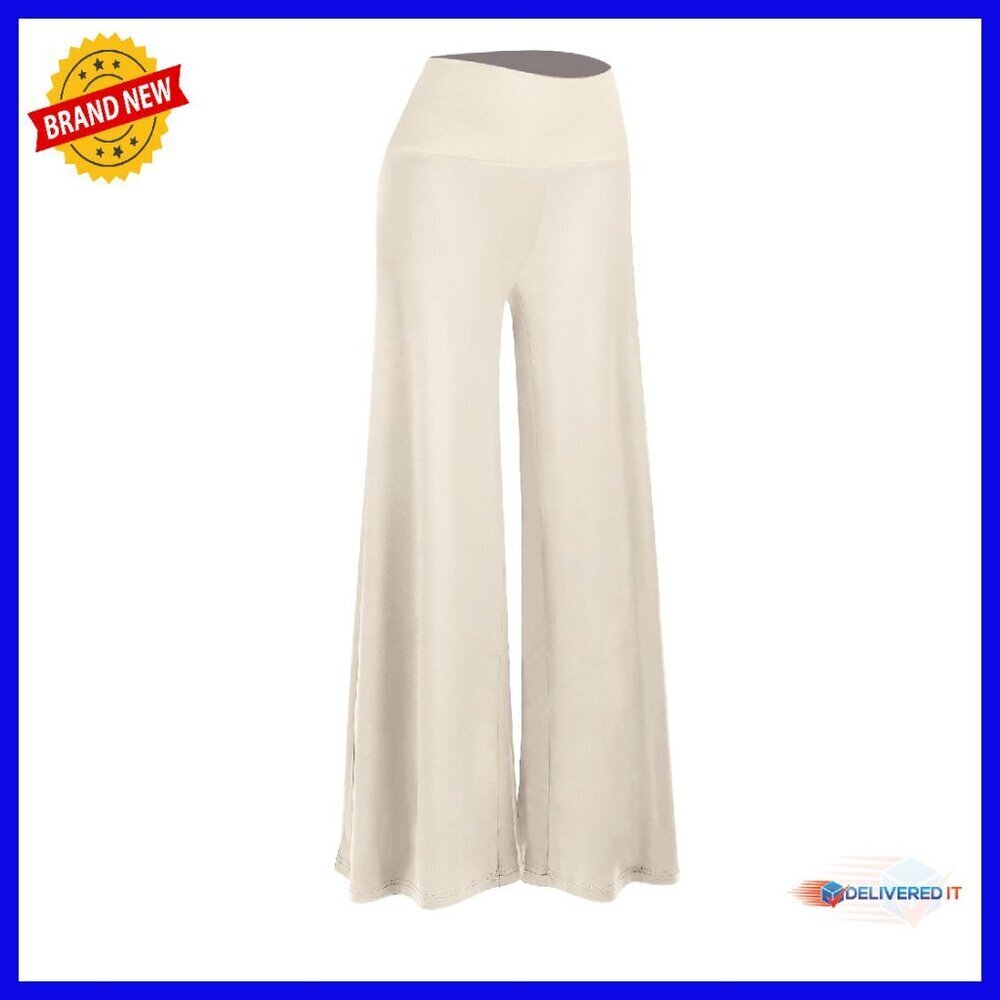 Stretchy Wide Leg Palazzo Lounge Pants High Waist Comfy Casual